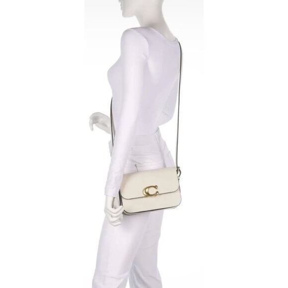 NEW!!! Coach White/Chalk Leather Sage Shoulder Bag/Crossbody with Adjustable Str - Picture 11 of 12